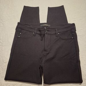 Liverpool women's size 14 black mid rise Ponte flat front skinny VGUC